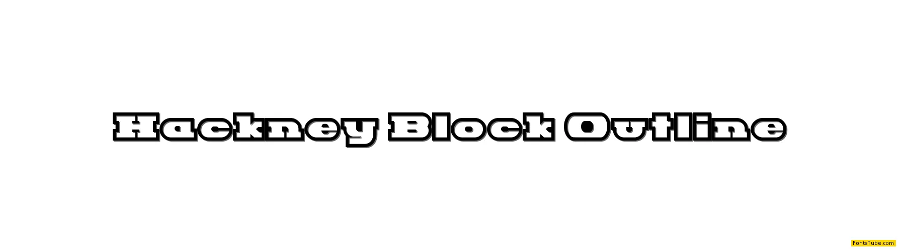 Hackney Block Font Family