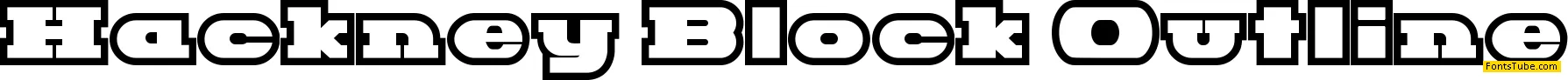 Hackney Block Font Family