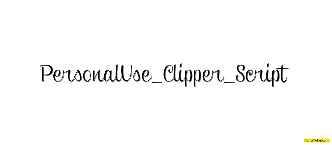 Clipper Script (Personal Use) Font Family