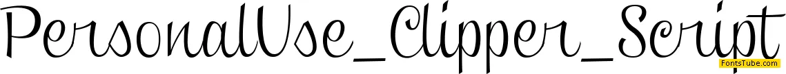 Clipper Script (Personal Use) Font Family