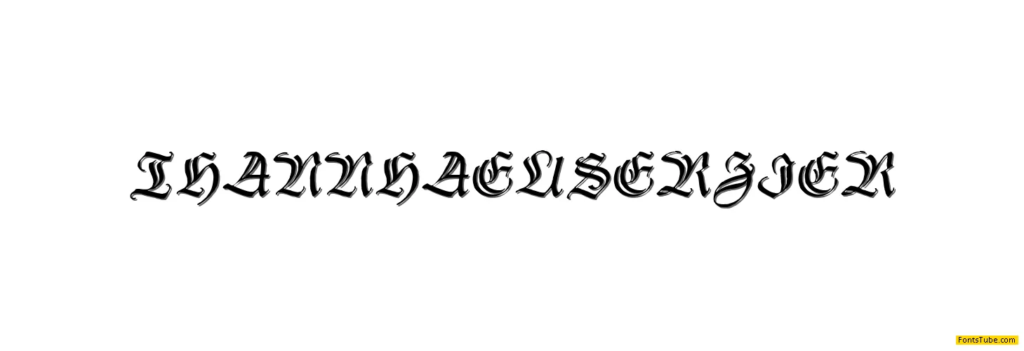 Thannhaeuser Zier Font