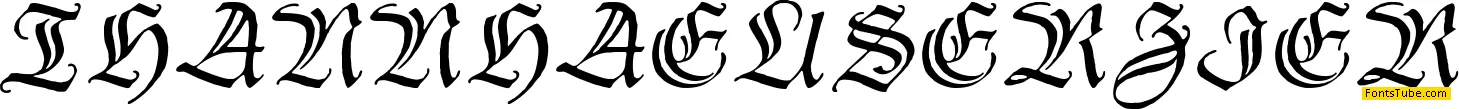 Thannhaeuser Zier Font