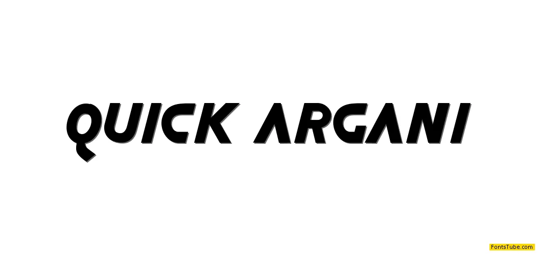 Quick Argani Font