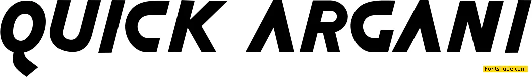 Quick Argani Font
