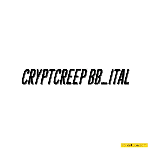 CryptCreep Font Family