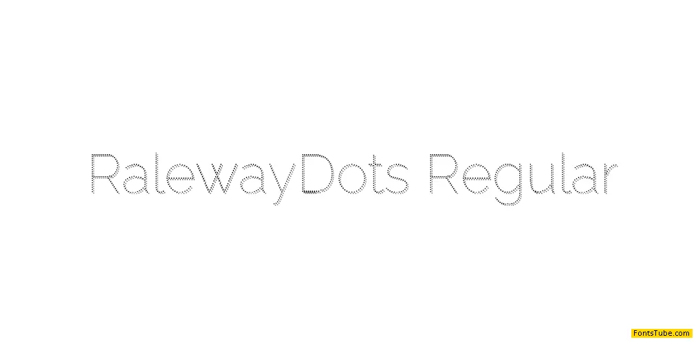 Raleway Dots Font