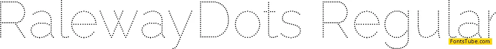 Raleway Dots Font