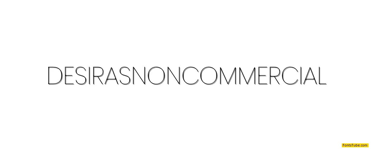 DesirasNonCommercial Font