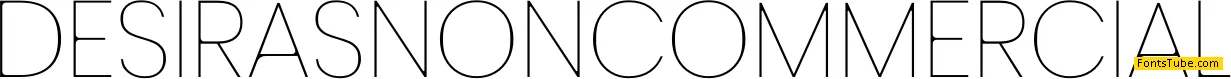 DesirasNonCommercial Font
