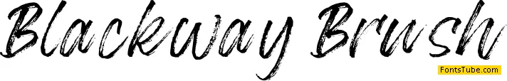 Blackway Brush Font