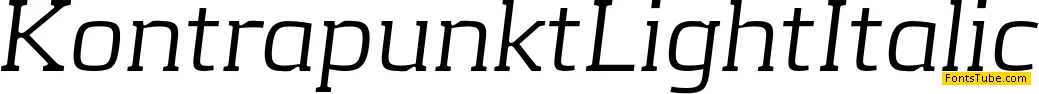 Kontrapunkt Font Family
