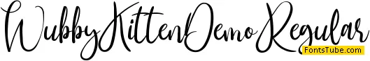 Wubby Kitten Demo Font