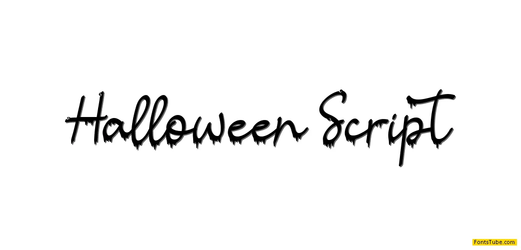 Halloween Script Font