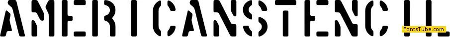 American Stencil Font