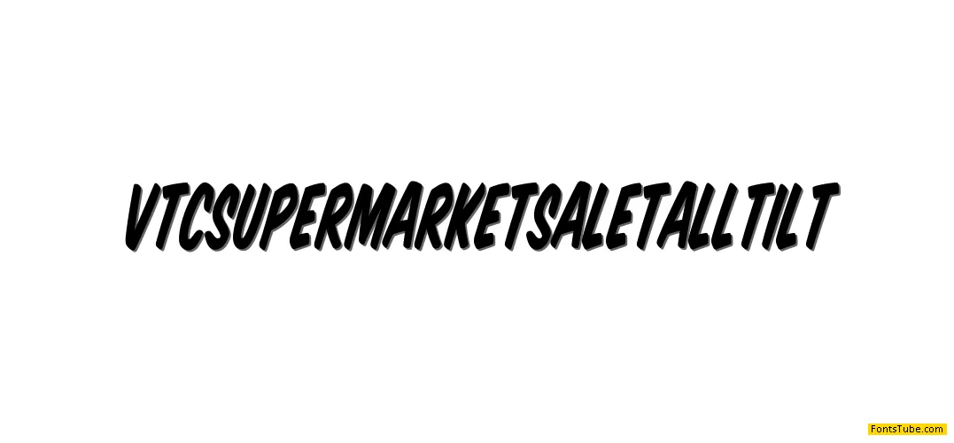 VTC Super Market S Font Family