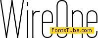 Wire One Font