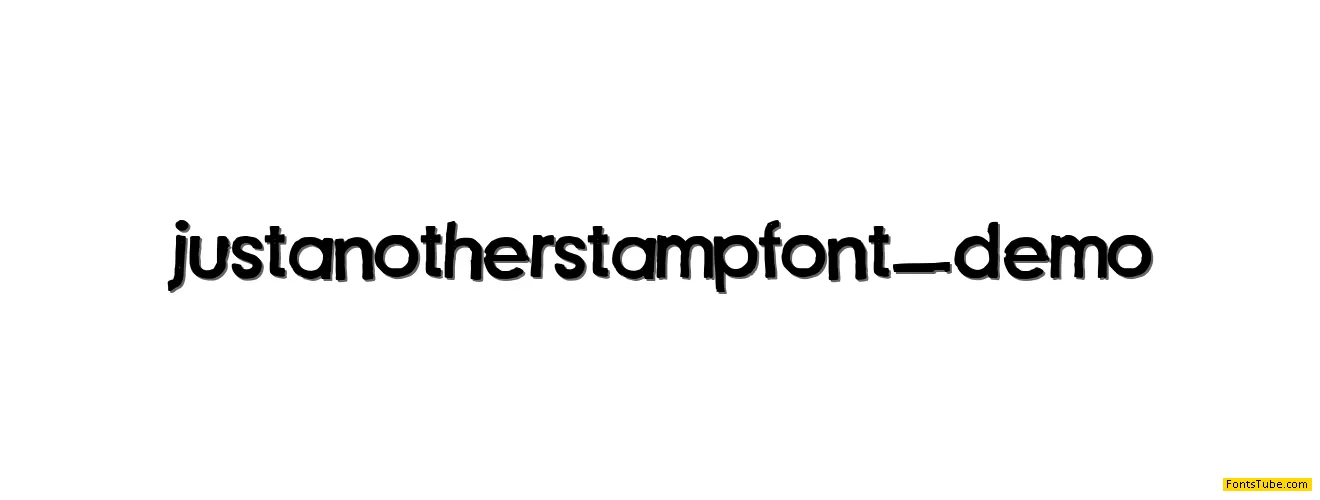 Just another stamp font - Demo Font