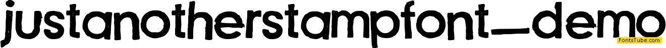 Just another stamp font - Demo Font