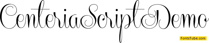 Centeria Script Demo Font