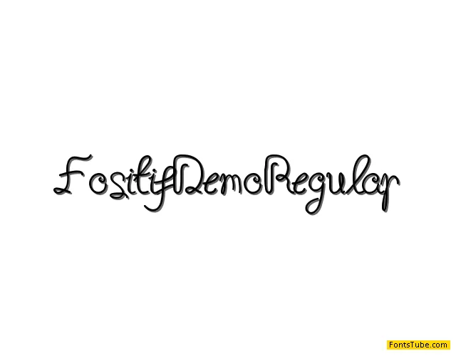 Fositif Demo Font