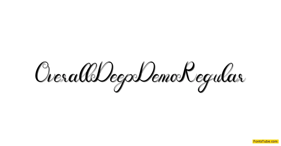 Overall Deep Demo Font