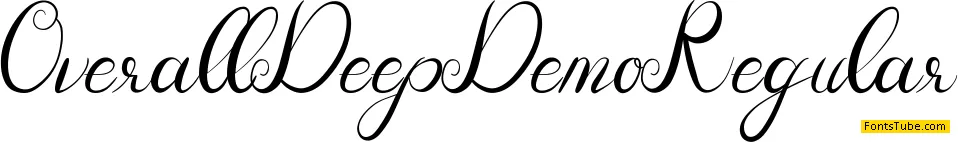 Overall Deep Demo Font