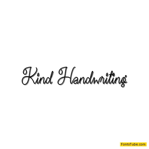 Kind Handwriting Font