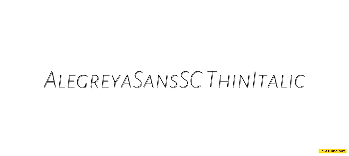 Alegreya Sans SC Font Family