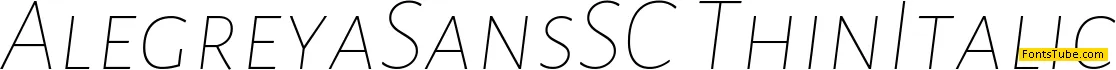 Alegreya Sans SC Font Family