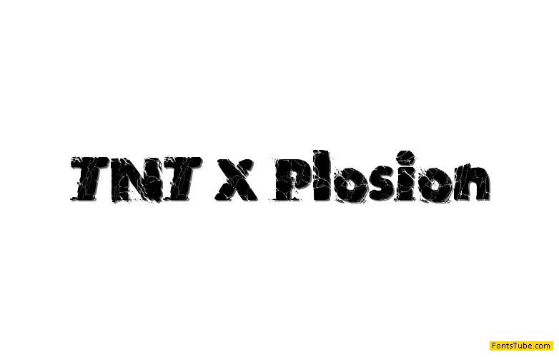 TNT X Plosion Font
