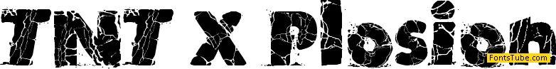 TNT X Plosion Font