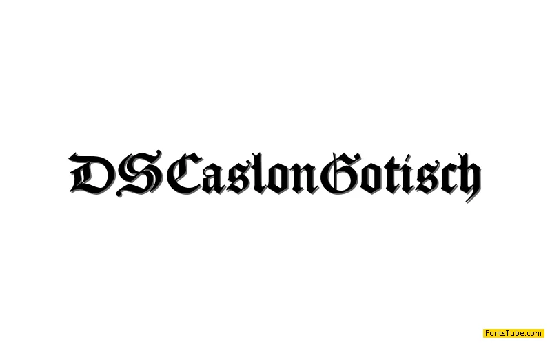 DS Caslon Gotisch Font Family