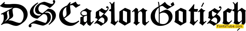 DS Caslon Gotisch Font Family