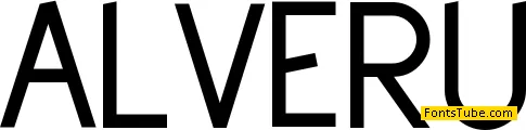 Alveru - Personal Use Font