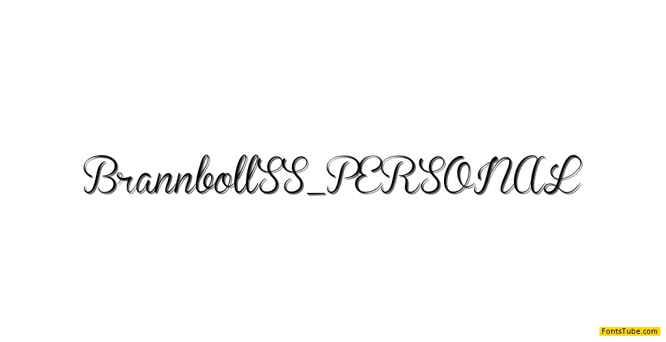 Brannboll PERSONAL USE ONLY Font Family