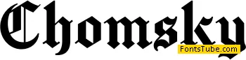 Chomsky Font