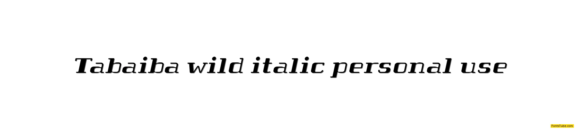 Tabaiba wild ffp Font Family