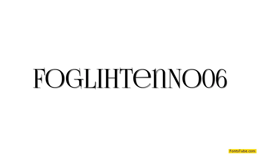 FoglihtenNo06 Font