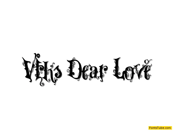 VTKS Dear Love Font