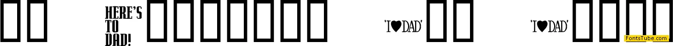 KR Father's Day Dings Font