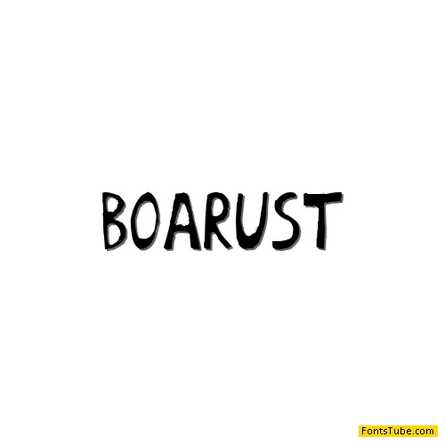 BoArust Font
