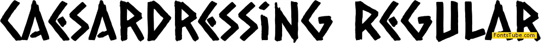 Caesar Dressing Font
