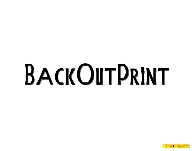 BackOut Font Family