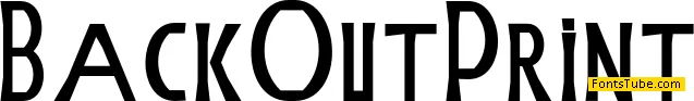 BackOut Font Family
