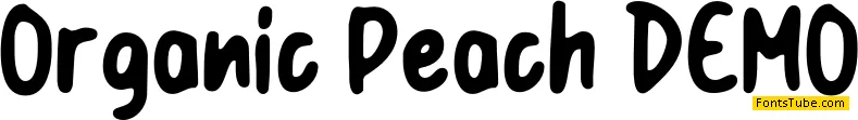 Organic Peach DEMO Font