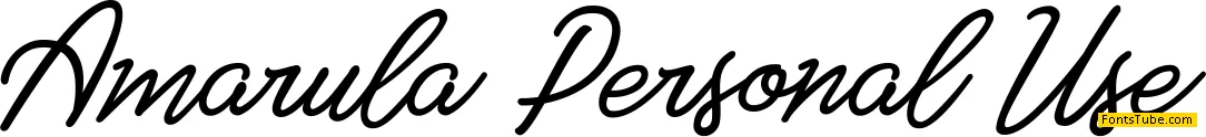 Amarula Personal Use Font