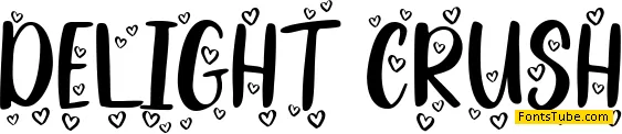 Delight Crush - Personal Use Font