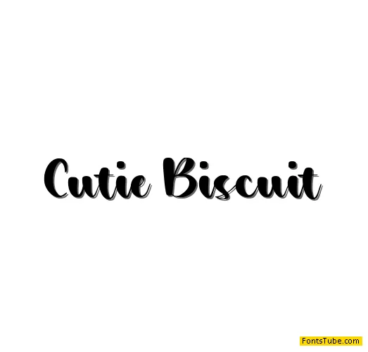 Cutie Biscuit Font