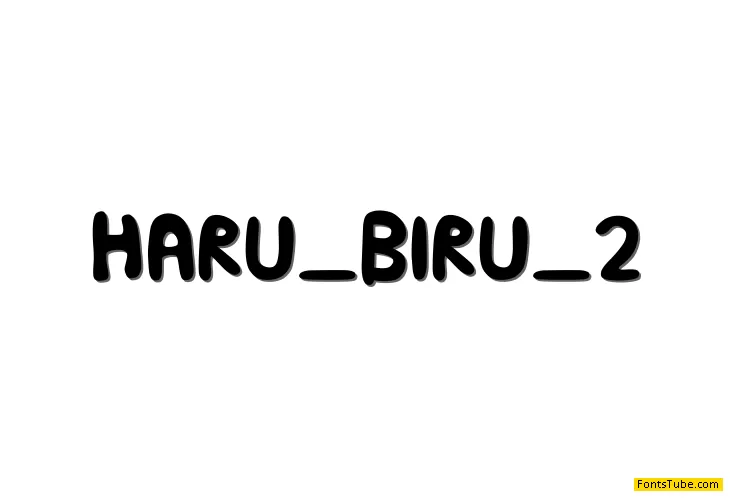 HARU BIRU 2 Font