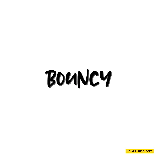 BOUNCY Font